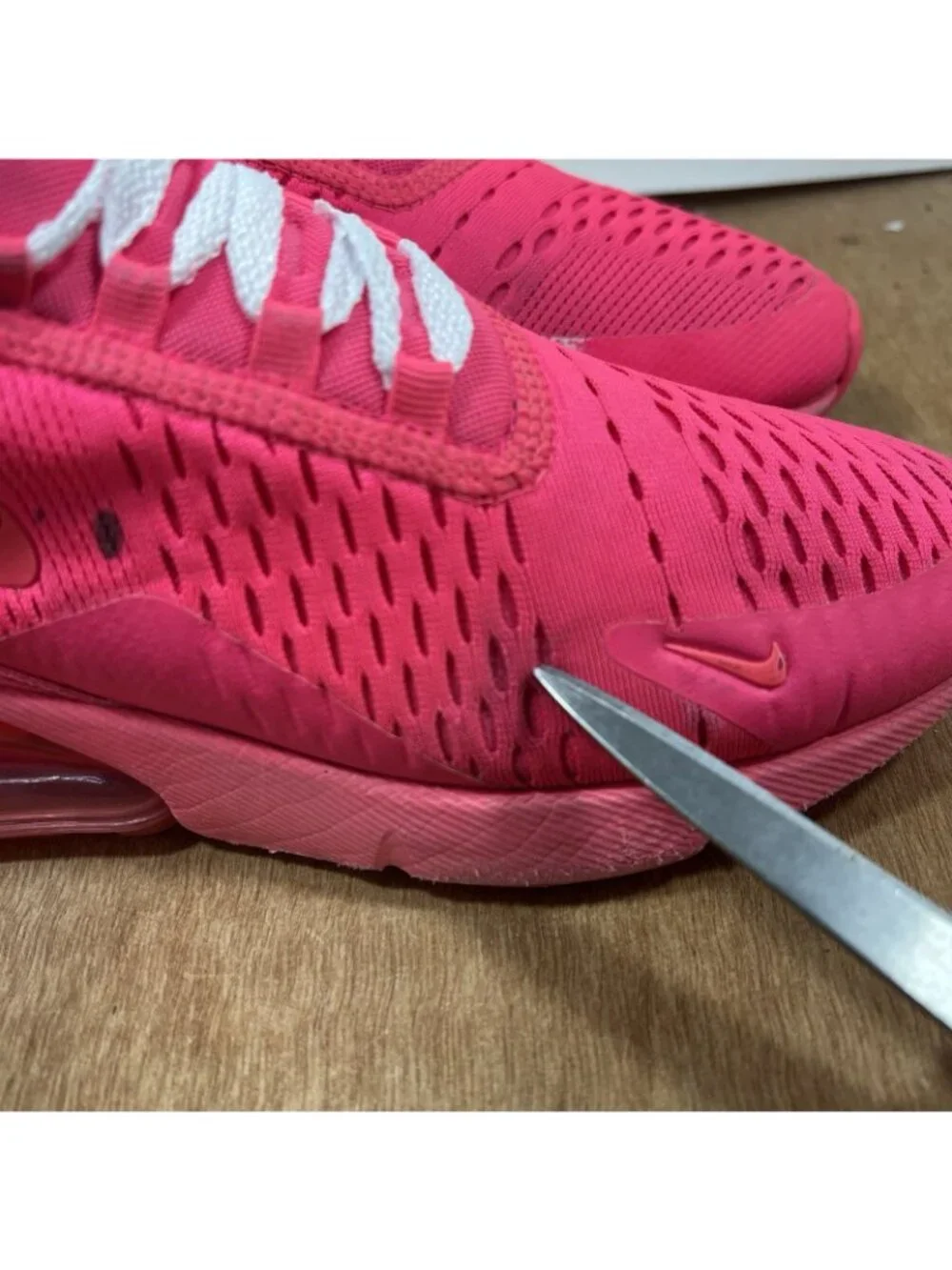 Nike Air Max 270 Hyper Triple Pink Women Size 7 Shoes FD0293-600
